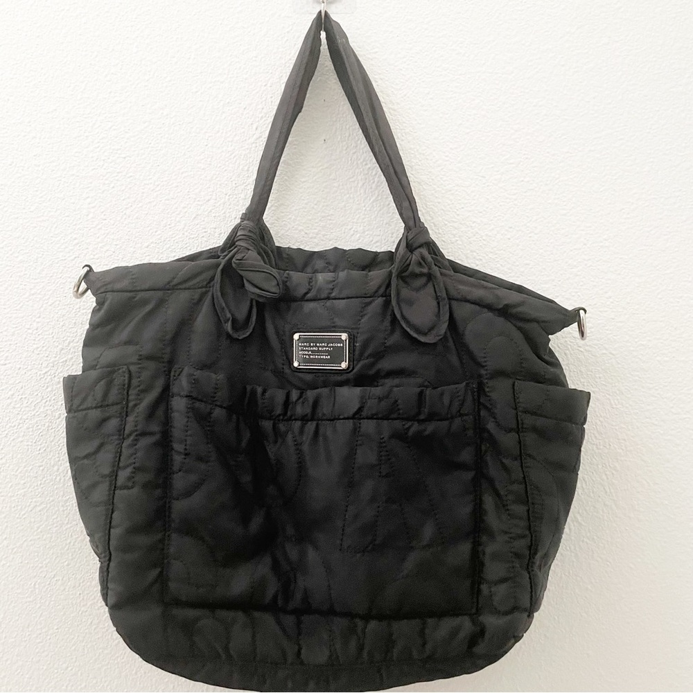 Marc Jacobs black nylon Eliza diaper bag